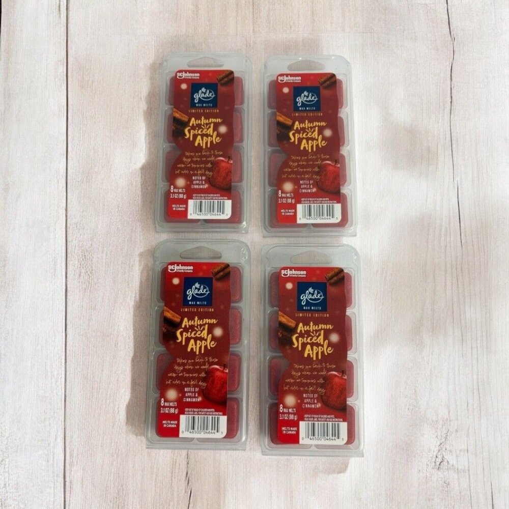 Glade Wax Melts Air Freshener Autumn Spiced Apple, 32 Melts, Limited Edition